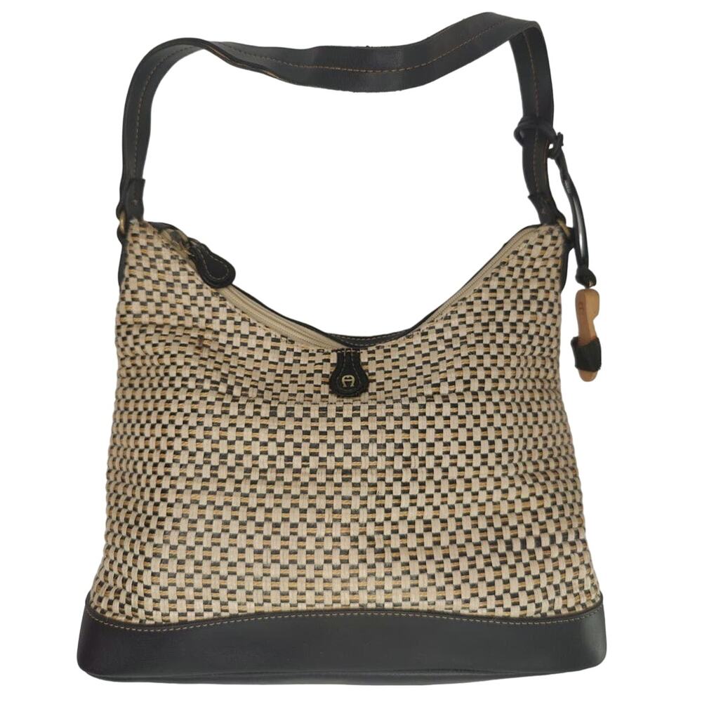 Vintage Etienne Aigner tan Straw Shoulder bag
